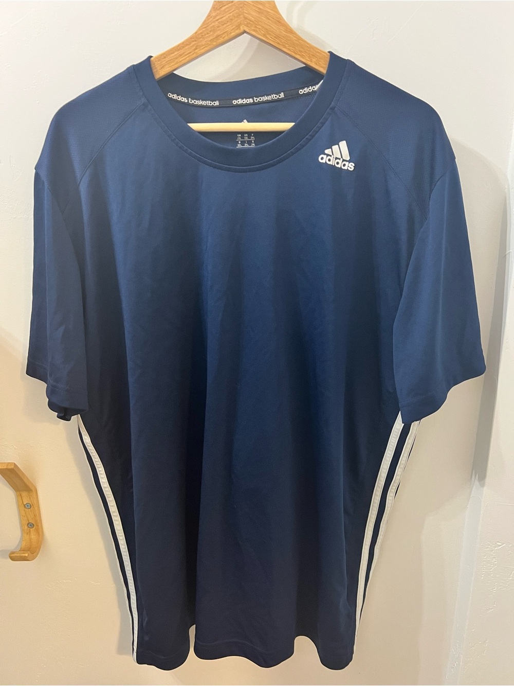 Adidas Basketball Navy Blue Athletic Shirt